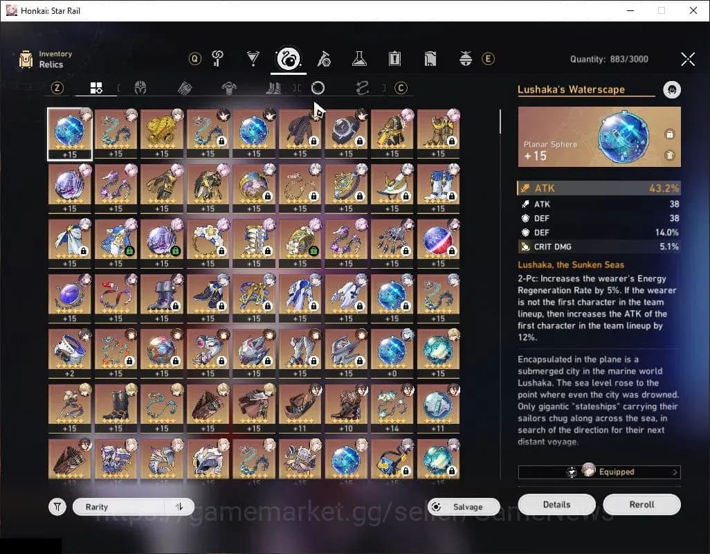 Honkai Star Rail Accounts Asia|TL 70|11 Limited|[Castorice E1,Evermight,Phai image 8
