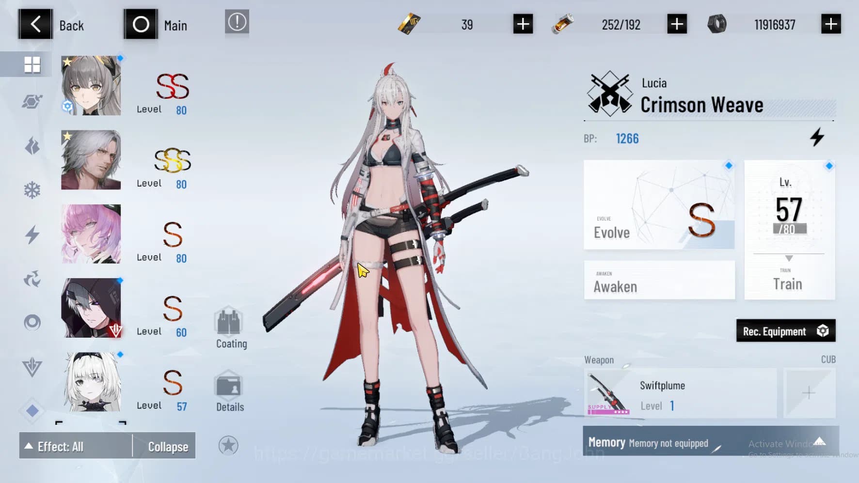 Punishing: Gray Raven Accounts Dante Sign (SSS) | Nanami | Ishmael | Crimson Wave image 5