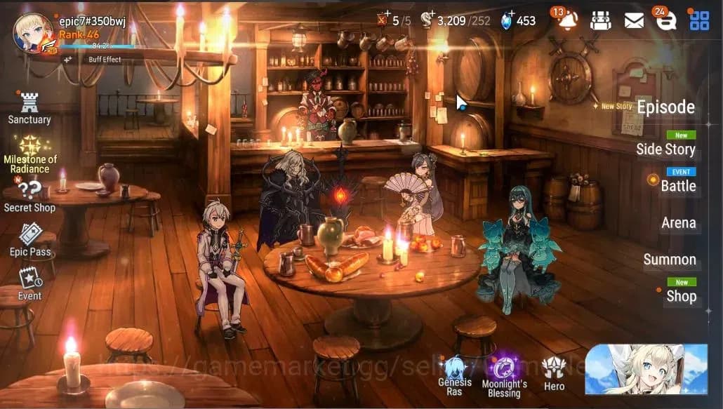 Epic Seven Accounts GLOBAL UNVERIF|5 ML(SP Politis,STaeyou,Straze,MChl image 1
