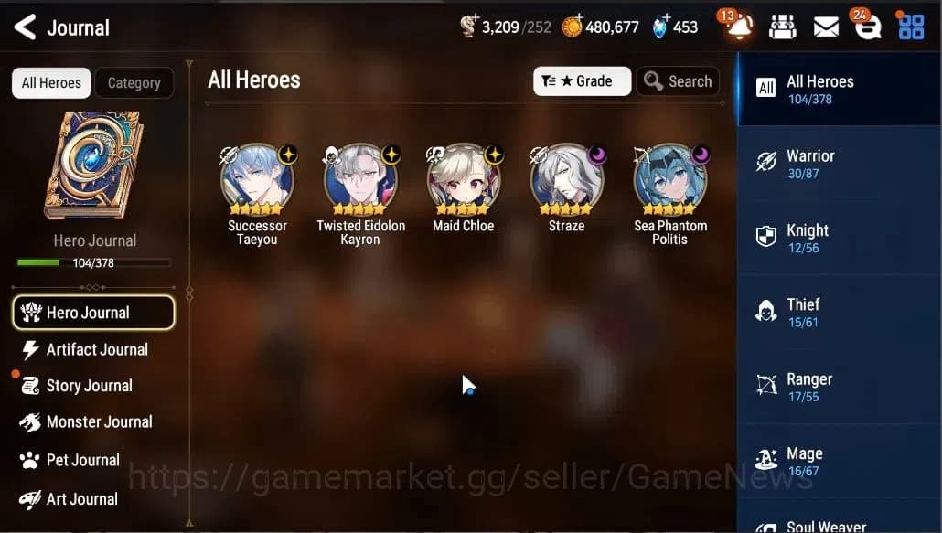 Epic Seven Accounts GLOBAL UNVERIF|5 ML(SP Politis,STaeyou,Straze,MChl image 4
