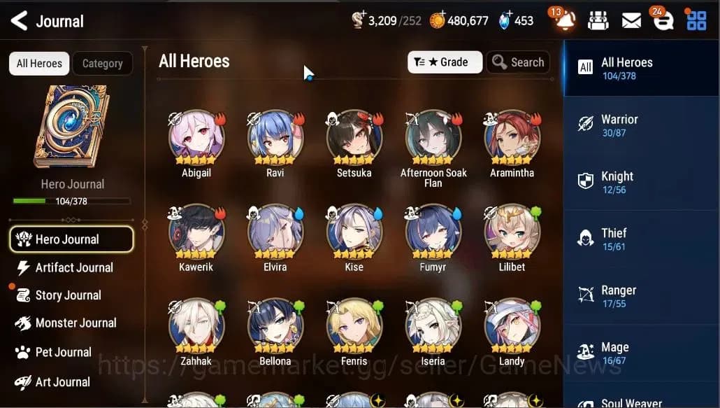 Epic Seven Accounts GLOBAL UNVERIF|5 ML(SP Politis,STaeyou,Straze,MChl image 5