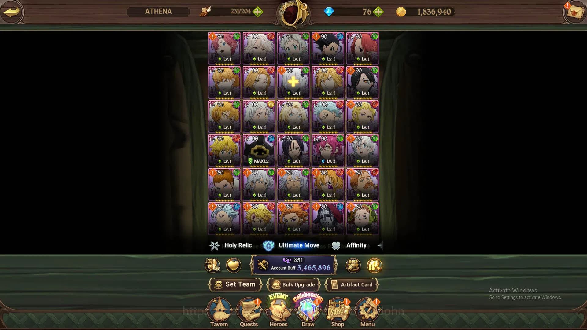 The Seven Deadly Sins: Grand Cross Accounts Global|3.4M CC|12 collab Re-zero+FF+Overlord|3 LR image 10