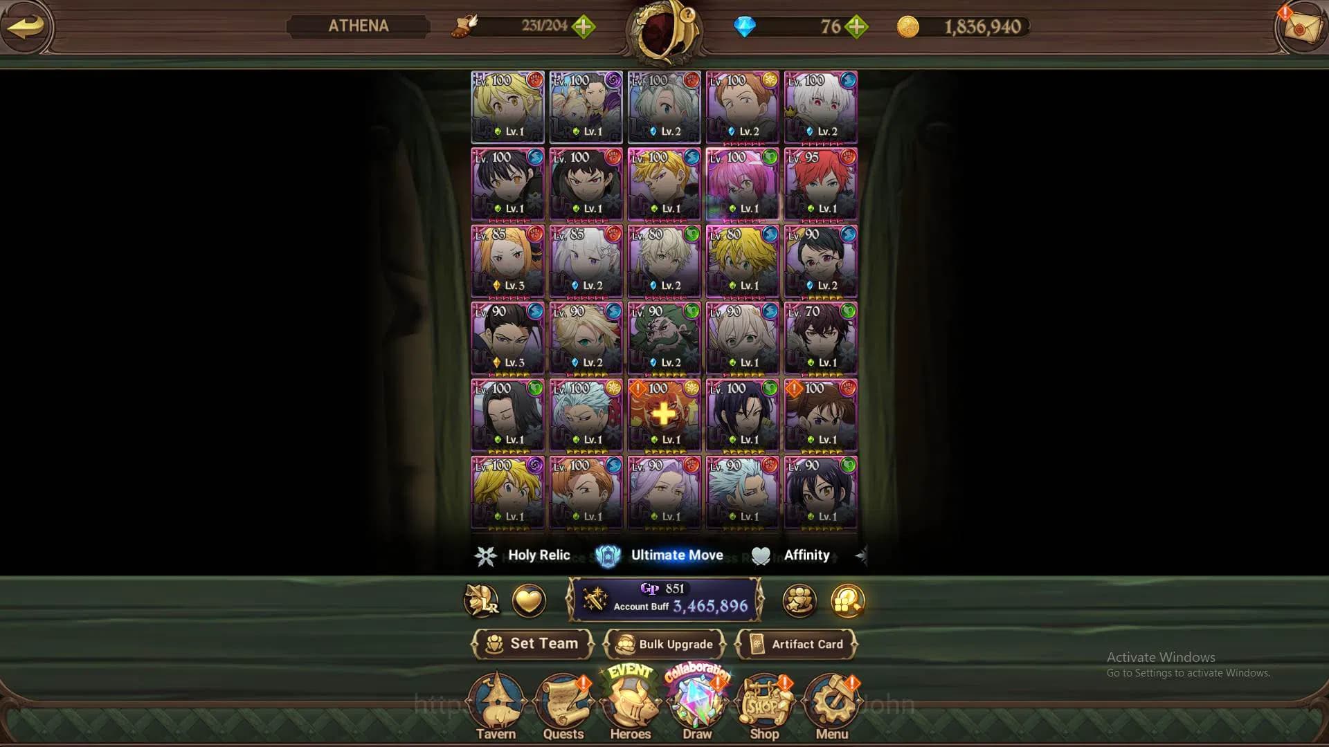 The Seven Deadly Sins: Grand Cross Accounts Global|3.4M CC|12 collab Re-zero+FF+Overlord|3 LR image 11