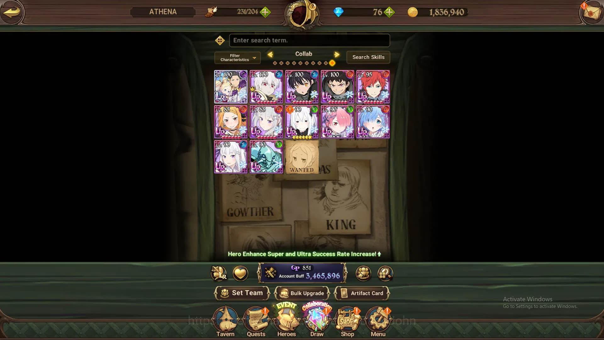 The Seven Deadly Sins: Grand Cross Accounts Global|3.4M CC|12 collab Re-zero+FF+Overlord|3 LR image 12