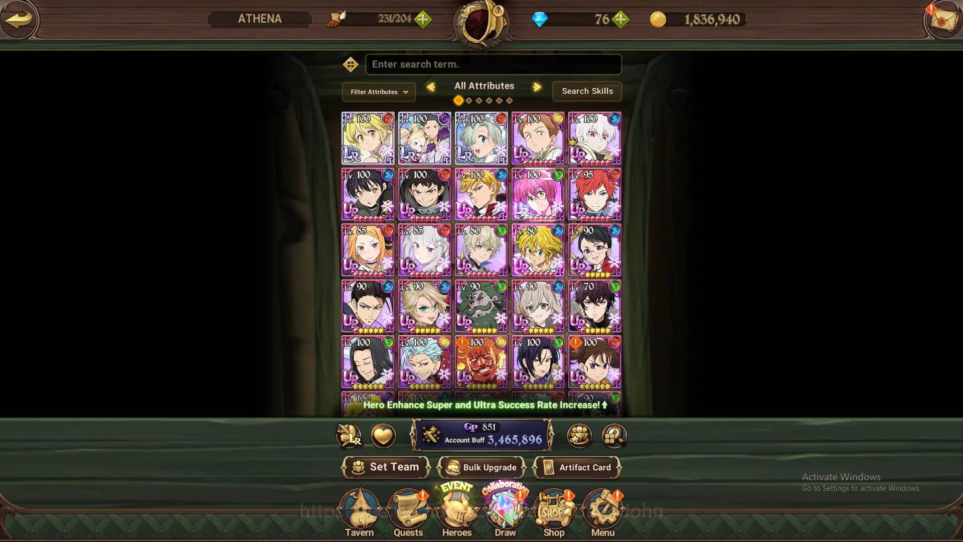 The Seven Deadly Sins: Grand Cross Accounts Global|3.4M CC|12 collab Re-zero+FF+Overlord|3 LR image 13