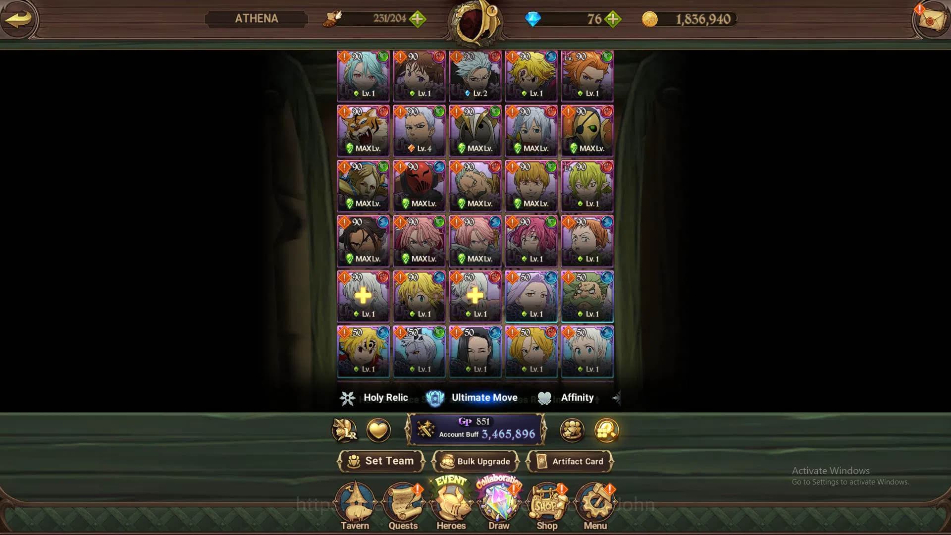 The Seven Deadly Sins: Grand Cross Accounts Global|3.4M CC|12 collab Re-zero+FF+Overlord|3 LR image 8