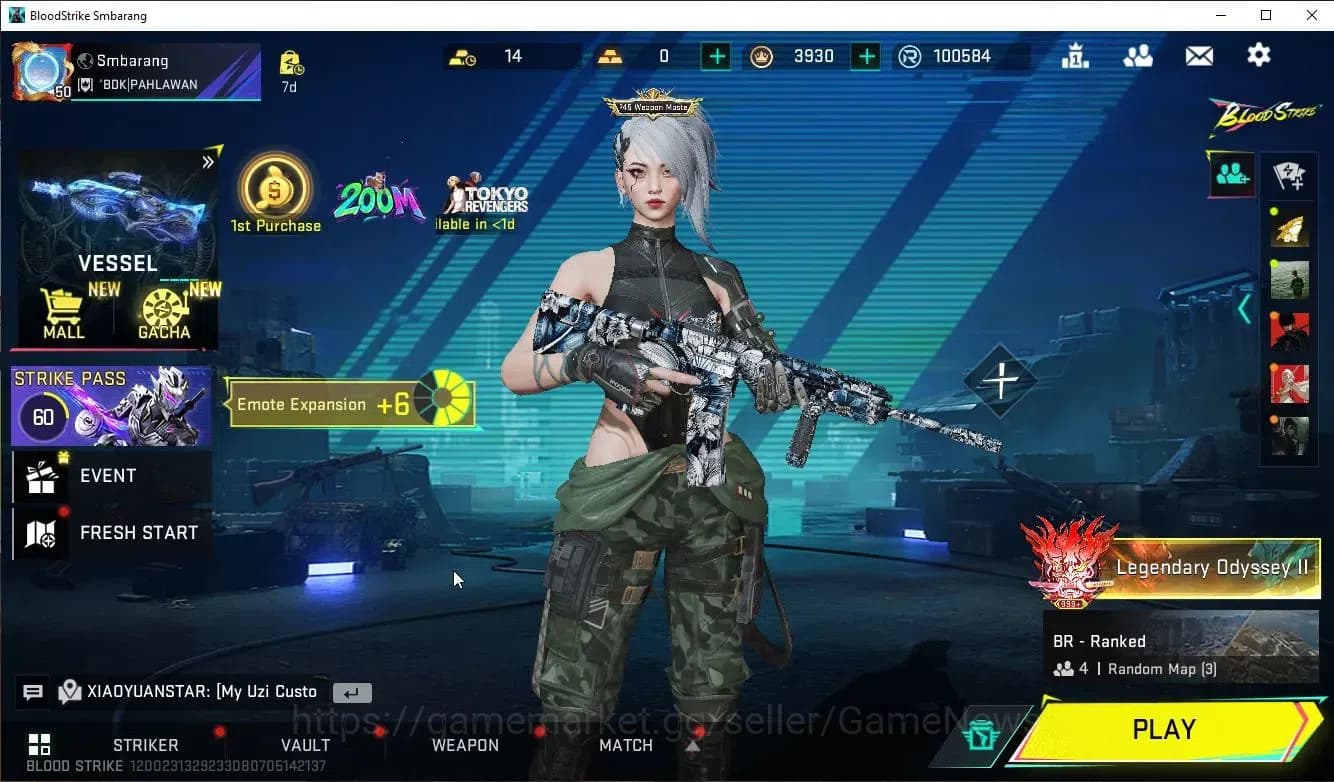 Blood Strike Accounts ASIA|EVO FAL+Collab AOT FAL,7DS(Kar98,QBZ95)+20 UL image 1