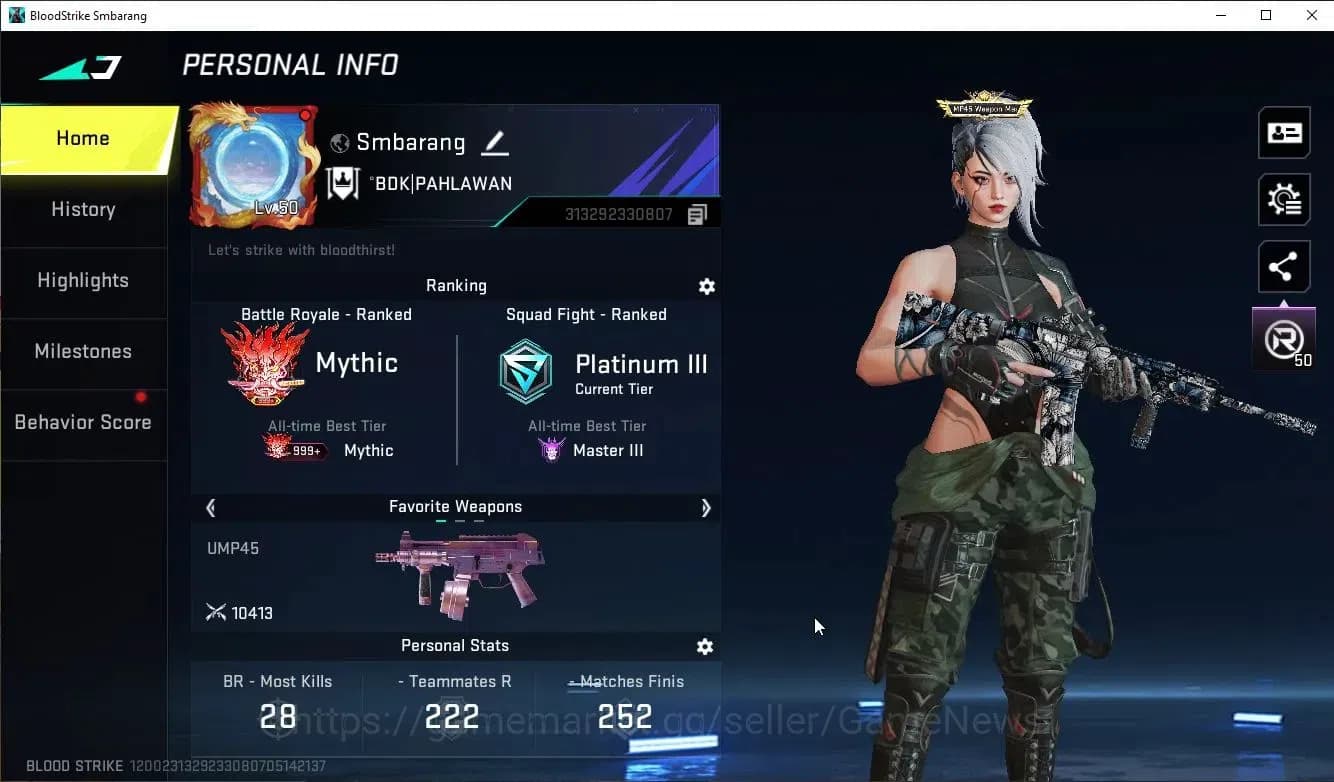 Blood Strike Accounts ASIA|EVO FAL+Collab AOT FAL,7DS(Kar98,QBZ95)+20 UL image 2