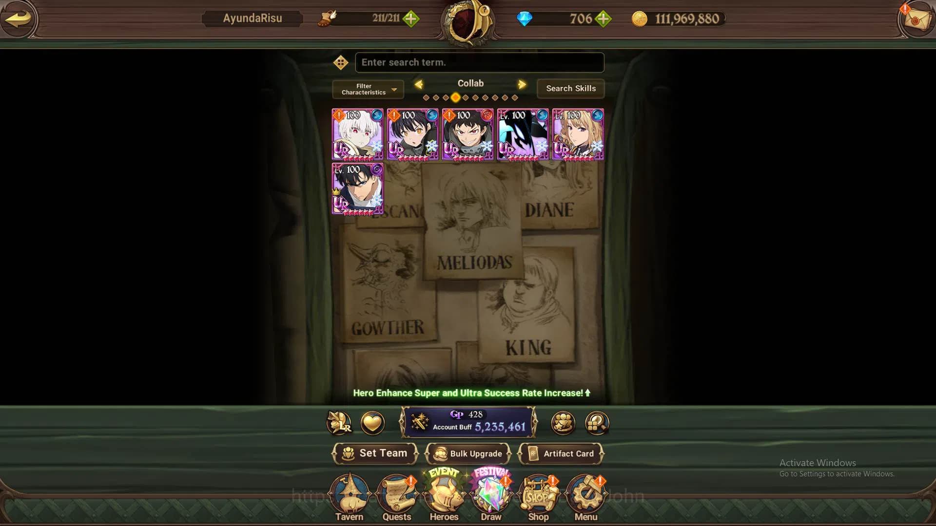 The Seven Deadly Sins: Grand Cross Accounts ASIA|DM706|5.2M CC|3LR Roxy2/6,Ban,Elizabeth|6coll image 10