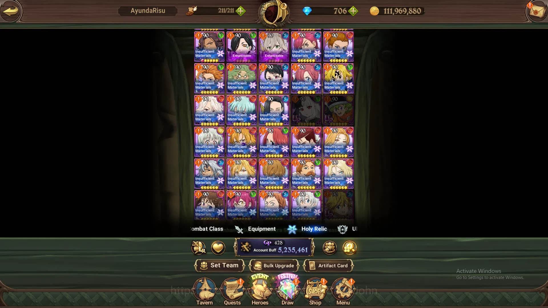 The Seven Deadly Sins: Grand Cross Accounts ASIA|DM706|5.2M CC|3LR Roxy2/6,Ban,Elizabeth|6coll image 12