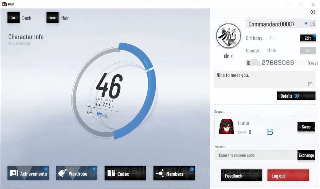 Punishing: Gray Raven Accounts ASIA|Lv 46 | [S Nirvantia,S Crepuscule,S LuciaCW,S image 1