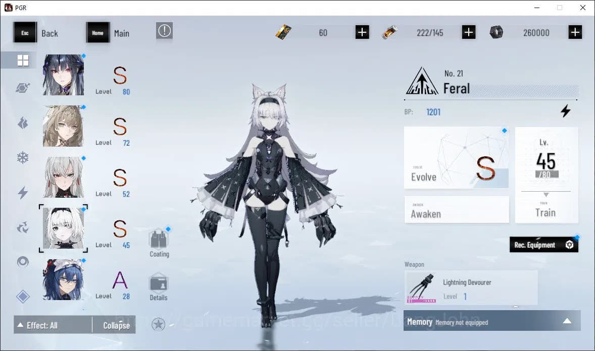 Punishing: Gray Raven Accounts ASIA|Lv 46 | [S Nirvantia,S Crepuscule,S LuciaCW,S image 11