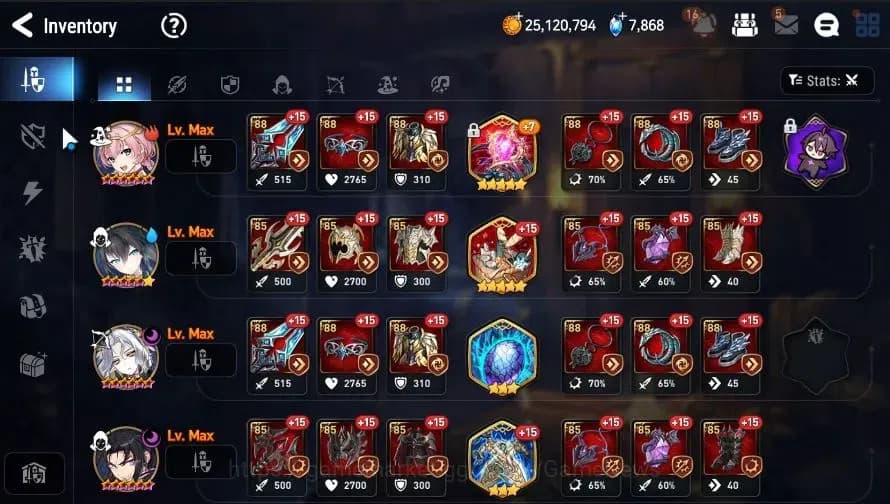 Epic Seven Accounts GLOBAL|UnVerif|5 ML(LW Peira,US Choux,CPavel,RRoan image 16