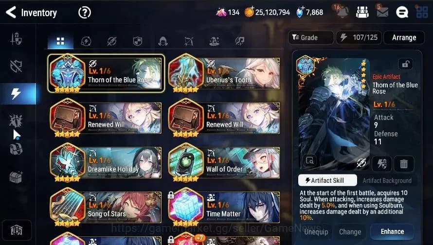 Epic Seven Accounts GLOBAL|UnVerif|5 ML(LW Peira,US Choux,CPavel,RRoan image 18