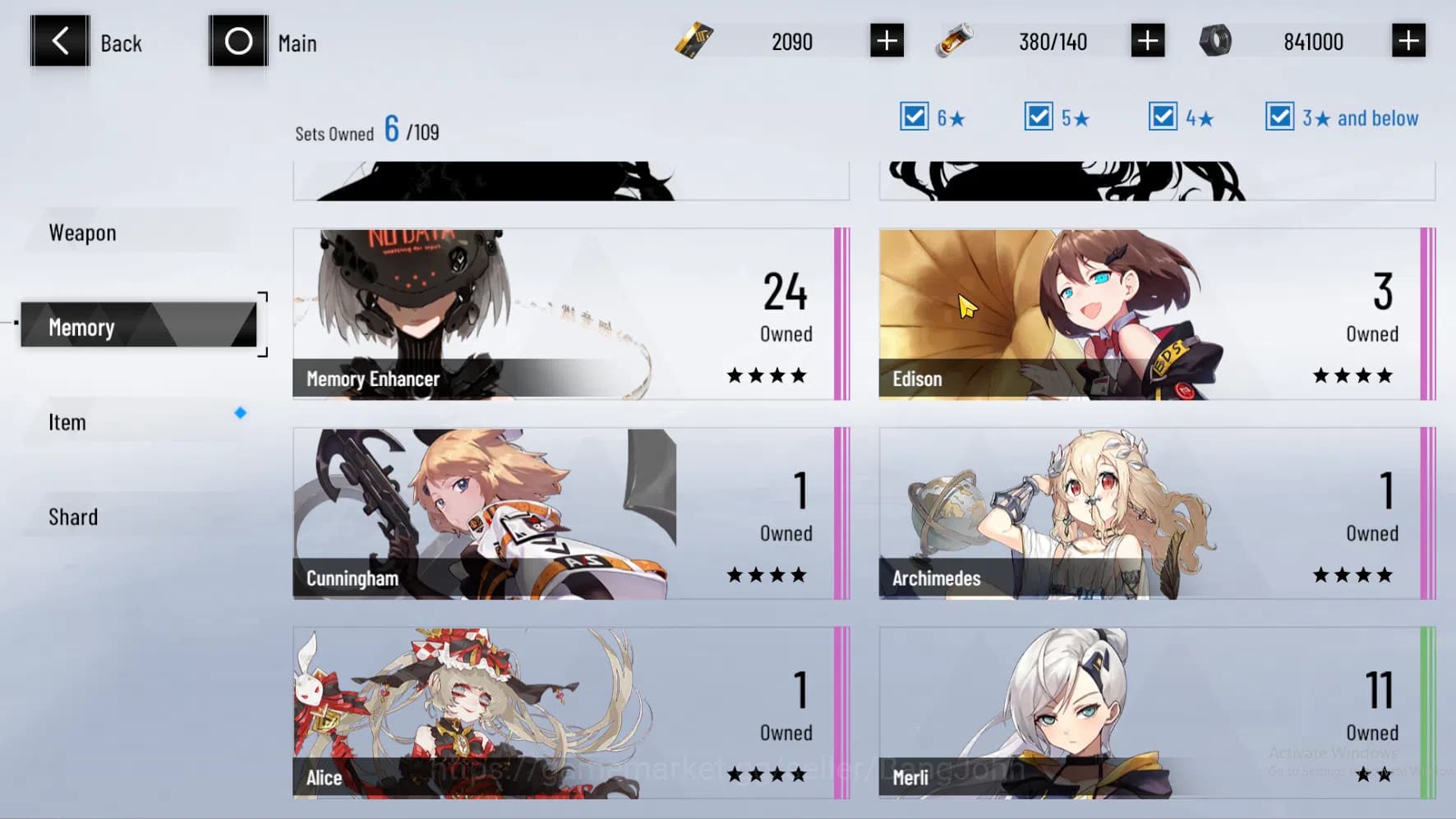 Punishing: Gray Raven Accounts ASIA PACIFIC | Nirvatia Dirge | Lucia CW | Feral | image 1
