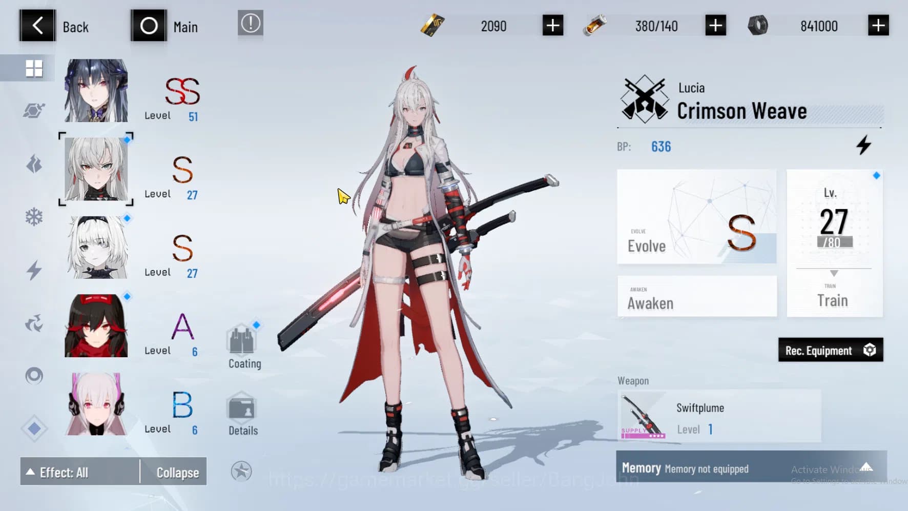 Punishing: Gray Raven Accounts ASIA PACIFIC | Nirvatia Dirge | Lucia CW | Feral | image 10