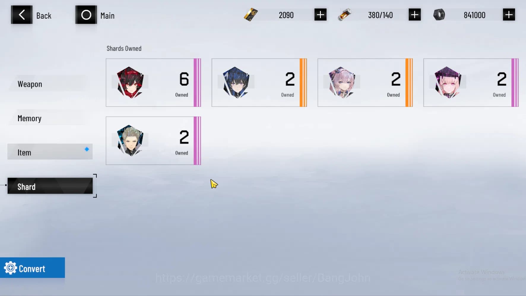 Punishing: Gray Raven Accounts ASIA PACIFIC | Nirvatia Dirge | Lucia CW | Feral | image 7