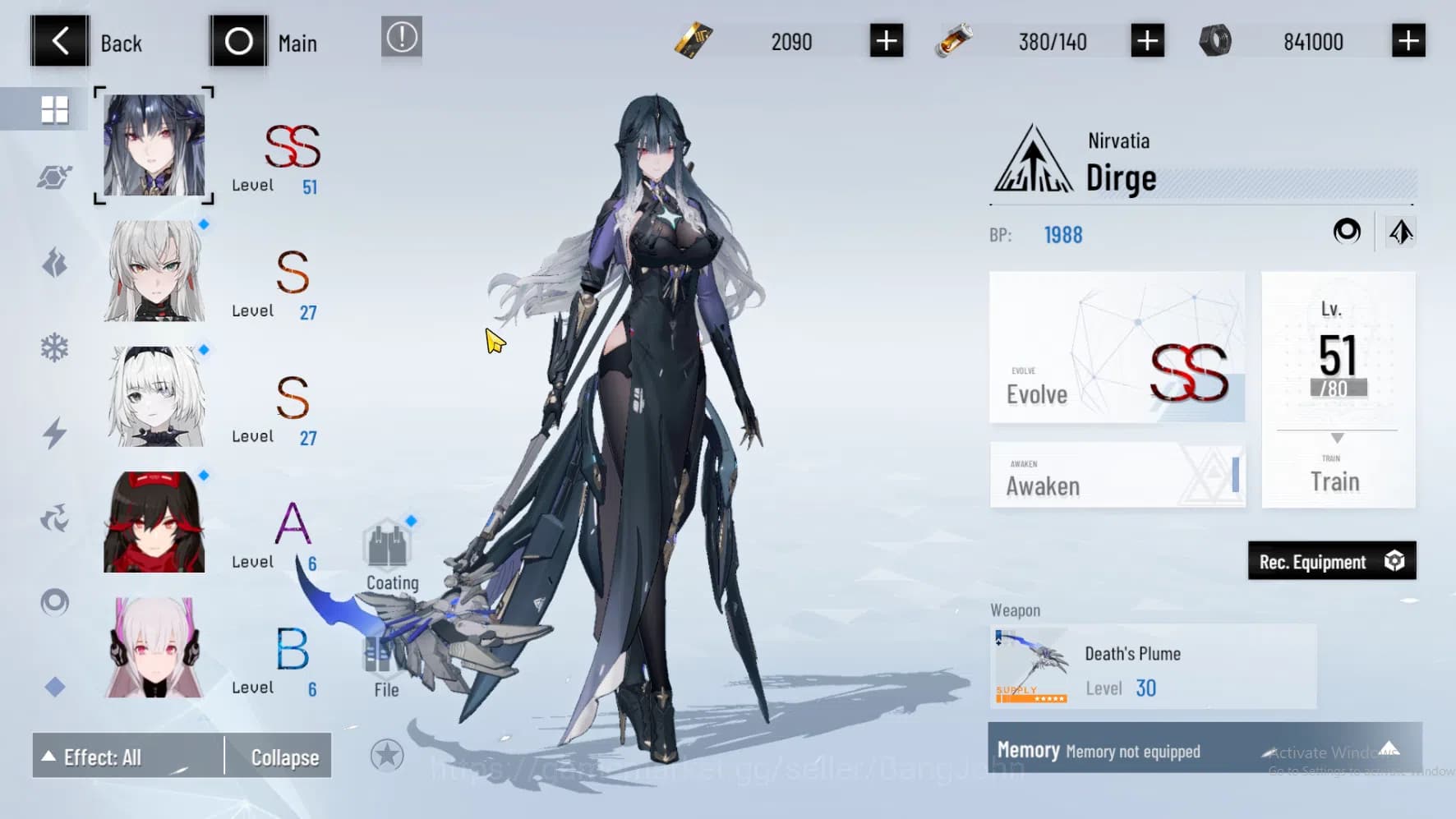 Punishing: Gray Raven Accounts ASIA PACIFIC | Nirvatia Dirge | Lucia CW | Feral | image 9