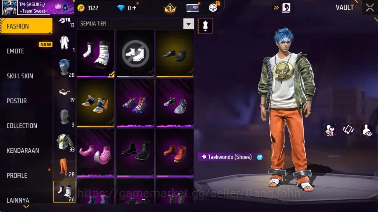 Free Fire Accounts Indonesia | M1887 Sterling Conqueror Evo Lv.2, Vau image 10