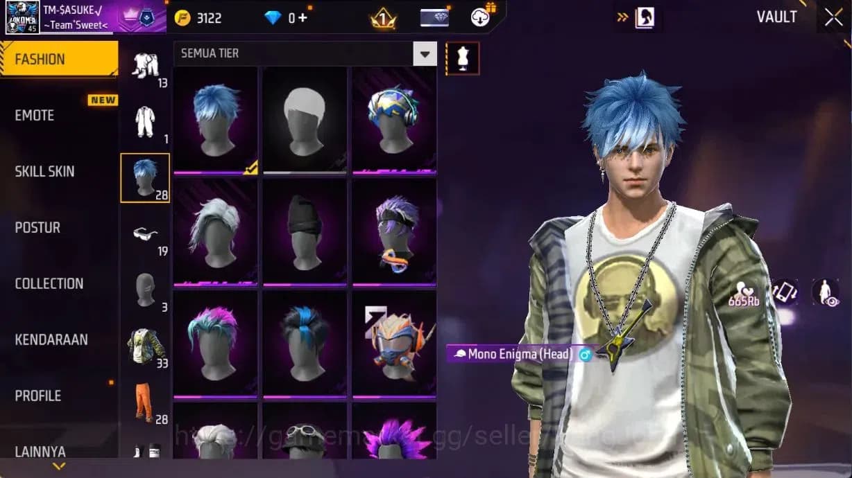 Free Fire Accounts Indonesia | M1887 Sterling Conqueror Evo Lv.2, Vau image 5