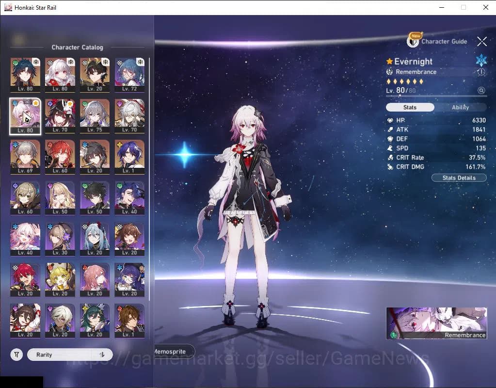 Honkai Star Rail Accounts Asia|TL 64|5 Limited|Evernight E1+Sign,Sparkle,Jin image 3