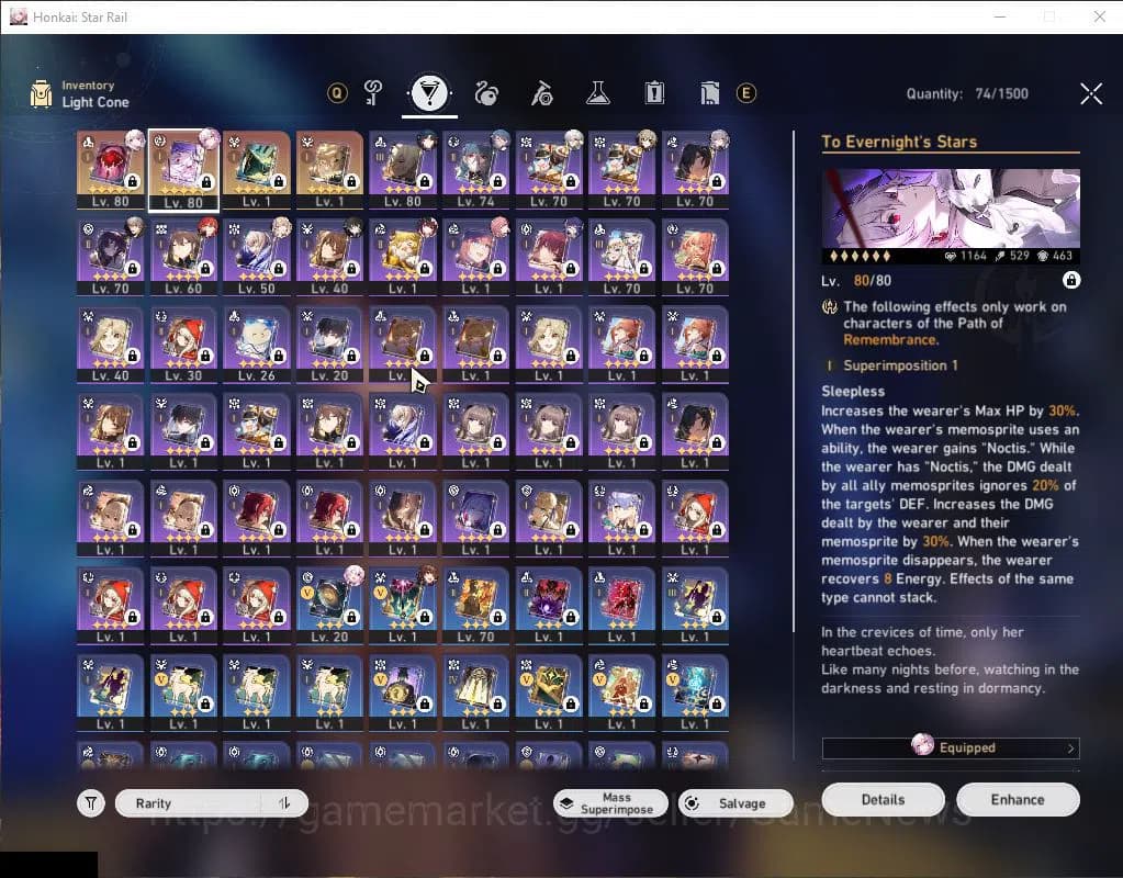 Honkai Star Rail Accounts Asia|TL 64|5 Limited|Evernight E1+Sign,Sparkle,Jin image 5