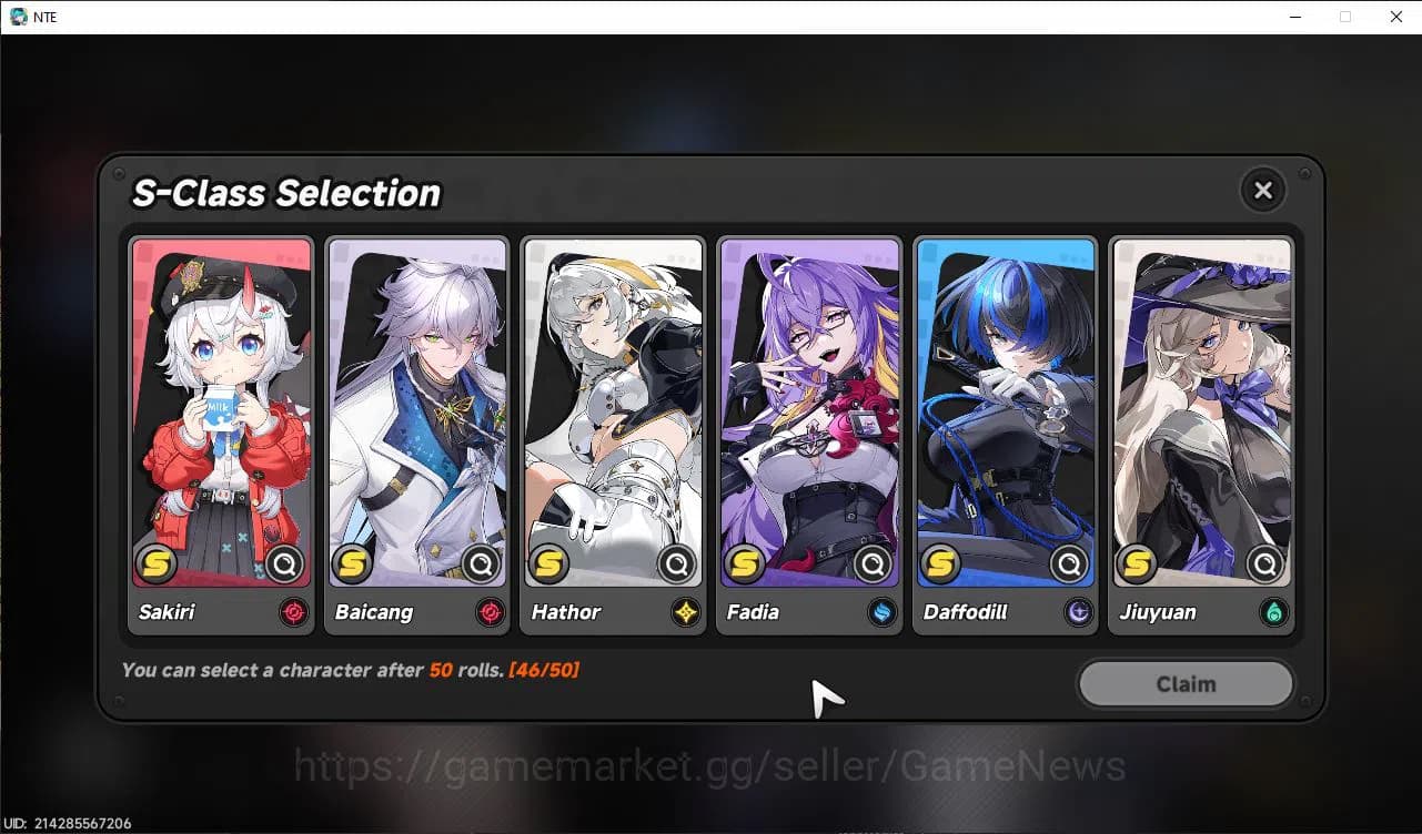 Neverness to Everness Accounts GLOBAL NA|HL 3|Fresh Starter 1 SSR Limited Nanally image 6