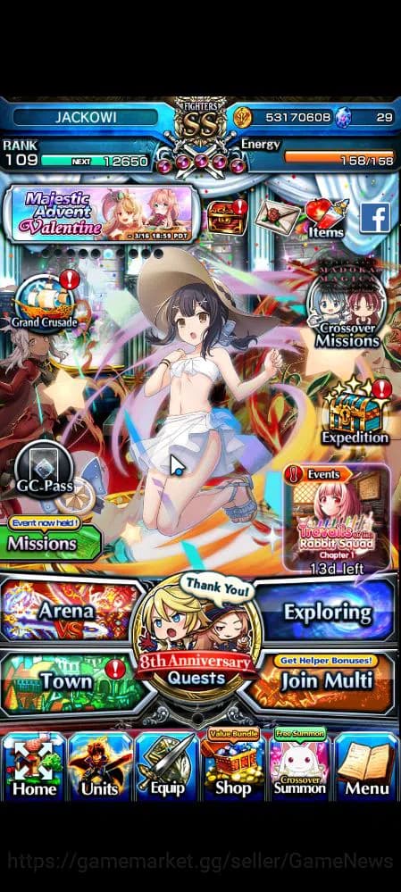 Grand Summoners Accounts Global|Rank 109|43 RGB|25 Ascend|InumutaTW,RoyTW,S image 1