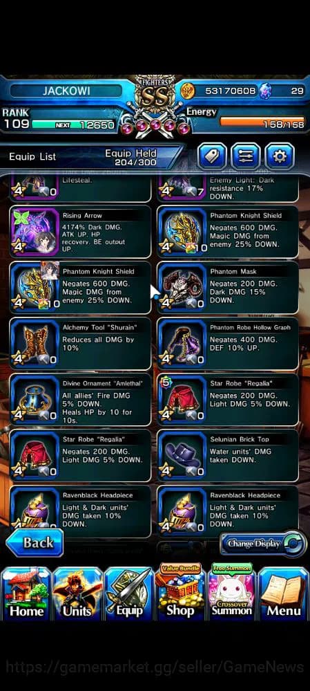 Grand Summoners Accounts Global|Rank 109|43 RGB|25 Ascend|InumutaTW,RoyTW,S image 11