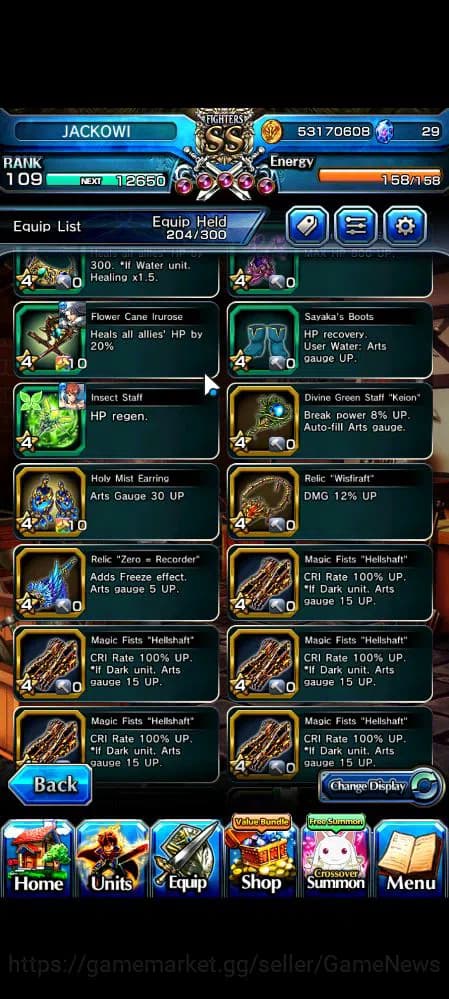 Grand Summoners Accounts Global|Rank 109|43 RGB|25 Ascend|InumutaTW,RoyTW,S image 13