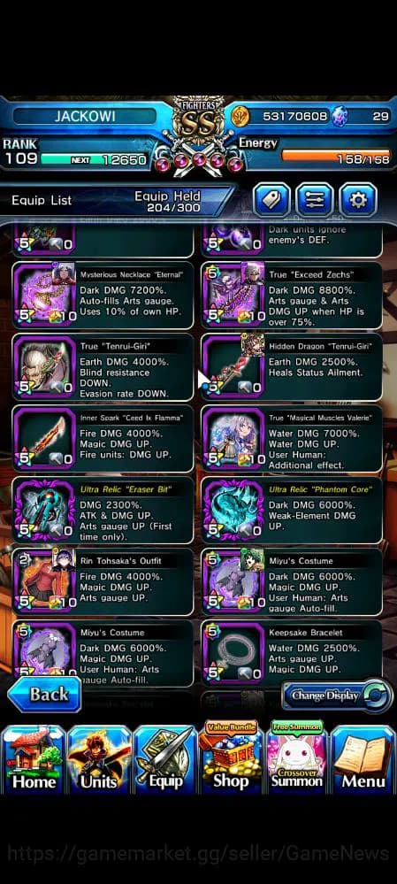 Grand Summoners Accounts Global|Rank 109|43 RGB|25 Ascend|InumutaTW,RoyTW,S image 17