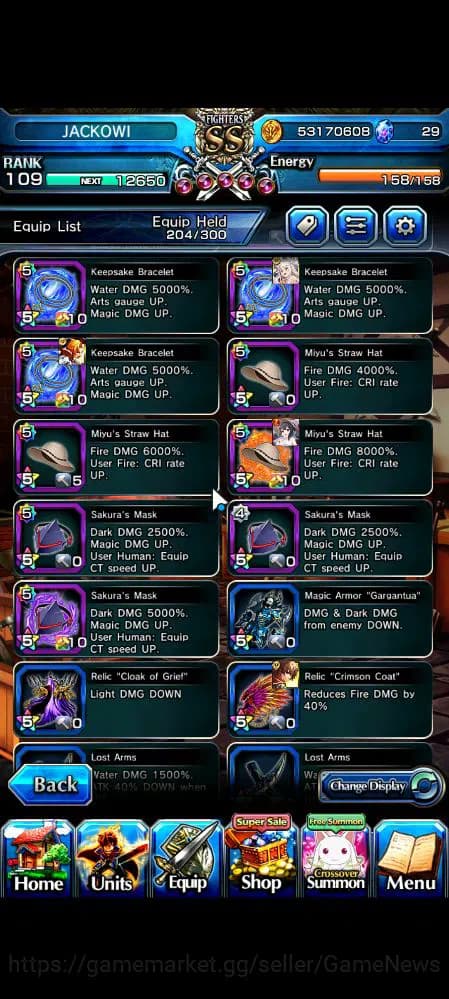 Grand Summoners Accounts Global|Rank 109|43 RGB|25 Ascend|InumutaTW,RoyTW,S image 18