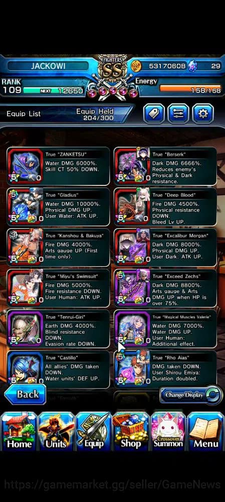 Grand Summoners Accounts Global|Rank 109|43 RGB|25 Ascend|InumutaTW,RoyTW,S image 5