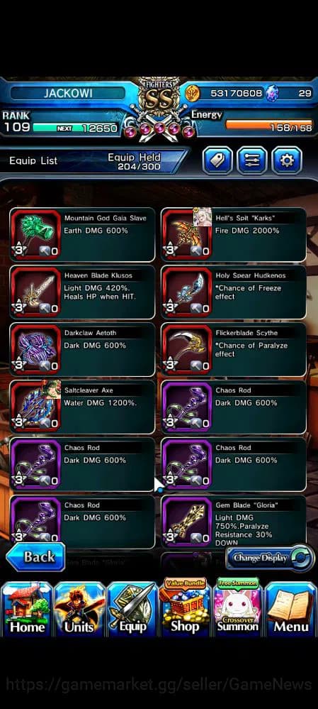 Grand Summoners Accounts Global|Rank 109|43 RGB|25 Ascend|InumutaTW,RoyTW,S image 7