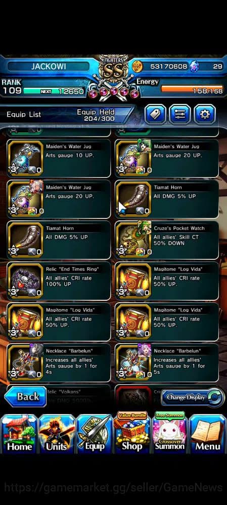 Grand Summoners Accounts Global|Rank 109|43 RGB|25 Ascend|InumutaTW,RoyTW,S image 9