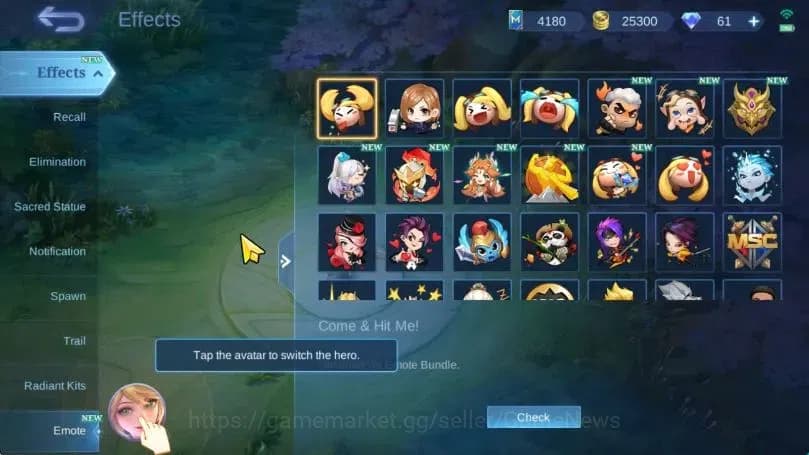 Mobile Legends: Bang Bang Accounts Hero 79|Skin 155|Tranformer Roger,Kagura[Annual St image 14