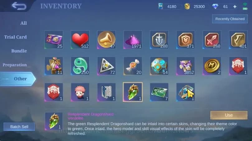 Mobile Legends: Bang Bang Accounts Hero 79|Skin 155|Tranformer Roger,Kagura[Annual St image 17