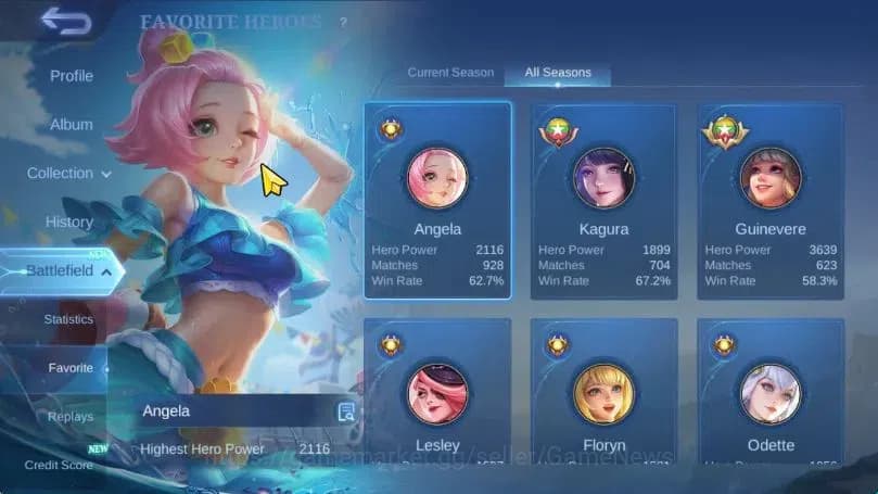 Mobile Legends: Bang Bang Accounts Hero 79|Skin 155|Tranformer Roger,Kagura[Annual St image 5