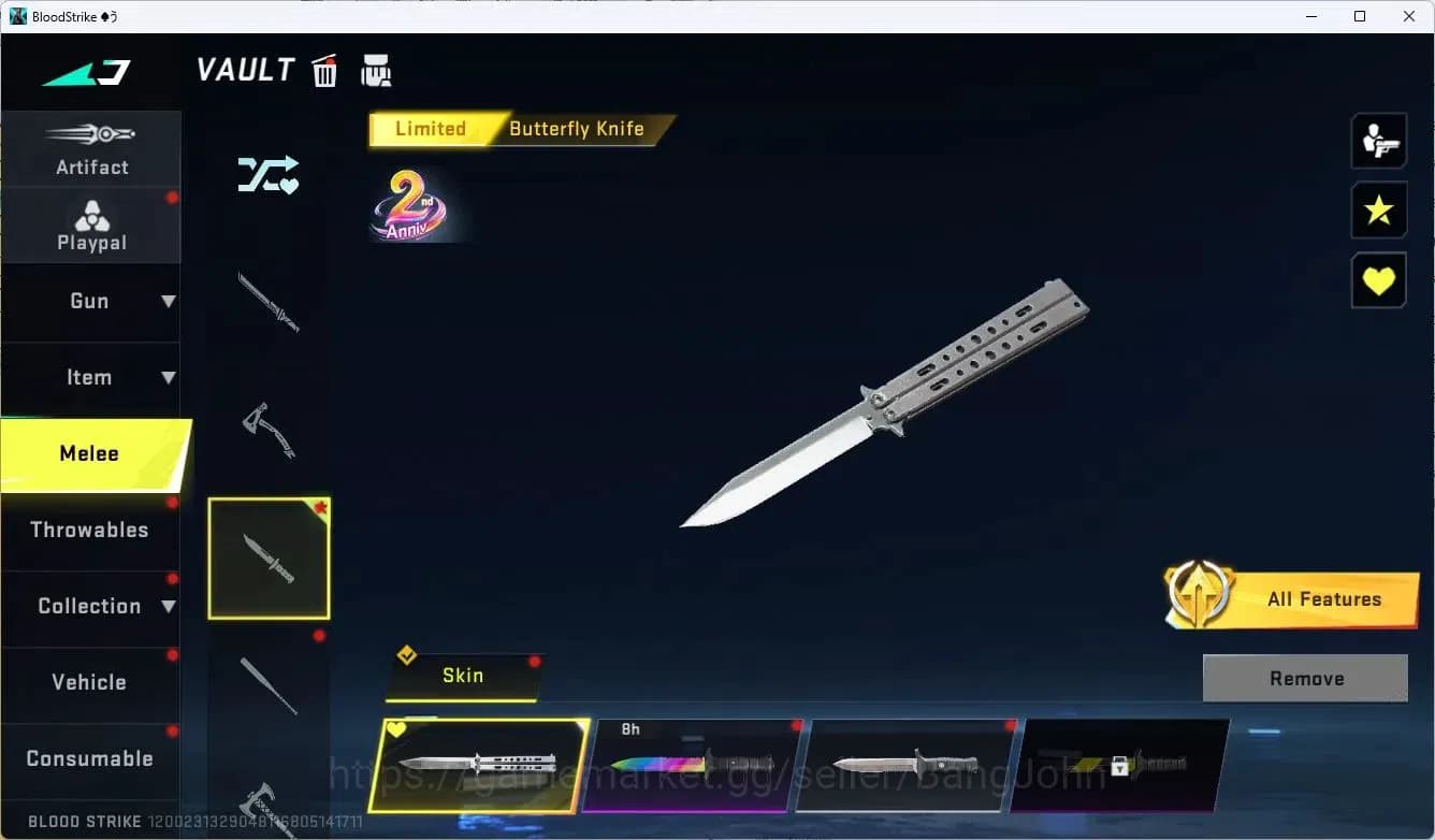 Blood Strike Accounts ASIA |COLLAB,AK47,M700,KAR98K,QBZ95,|LIMITED,AR97| image 20