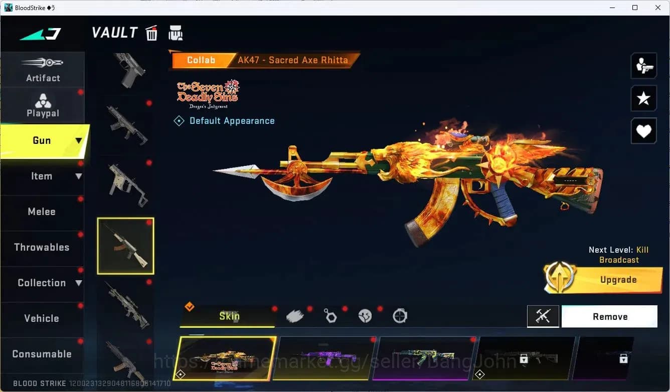 Blood Strike Accounts ASIA |COLLAB,AK47,M700,KAR98K,QBZ95,|LIMITED,AR97| image 7