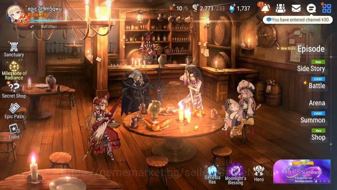 Epic Seven Accounts GLOBAL Unverif|New Era|7 ML(Salome,DB Senya, LR Kr image 1
