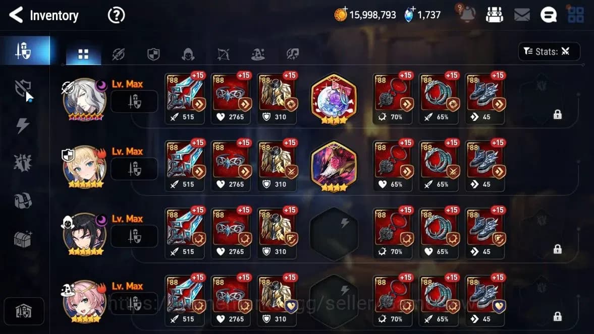 Epic Seven Accounts GLOBAL Unverif|New Era|7 ML(Salome,DB Senya, LR Kr image 14