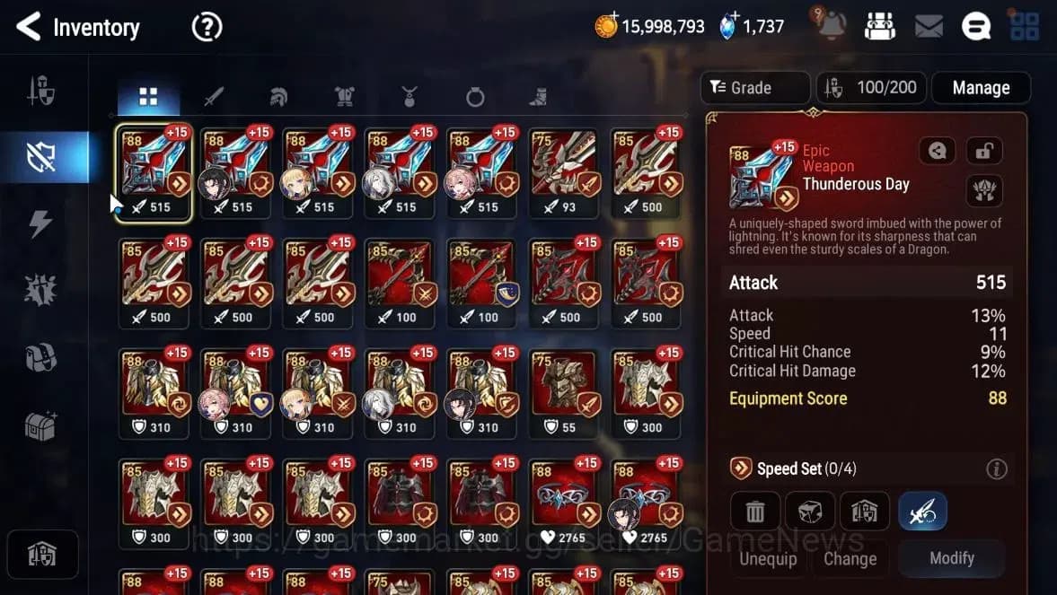 Epic Seven Accounts GLOBAL Unverif|New Era|7 ML(Salome,DB Senya, LR Kr image 15