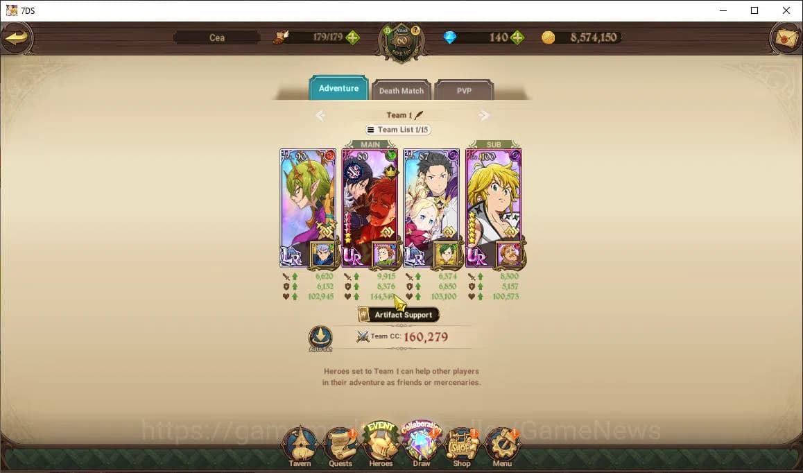 The Seven Deadly Sins: Grand Cross Accounts Global |1,1M CC|Chapter 4+140 Dm|2 LR+4 UR+Collab image 11