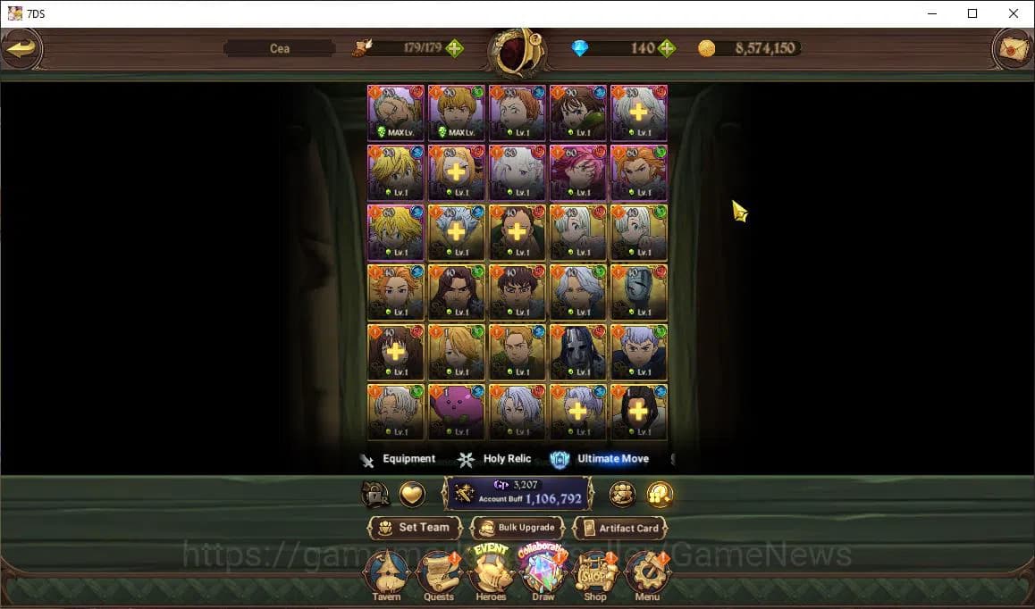 The Seven Deadly Sins: Grand Cross Accounts Global |1,1M CC|Chapter 4+140 Dm|2 LR+4 UR+Collab image 12