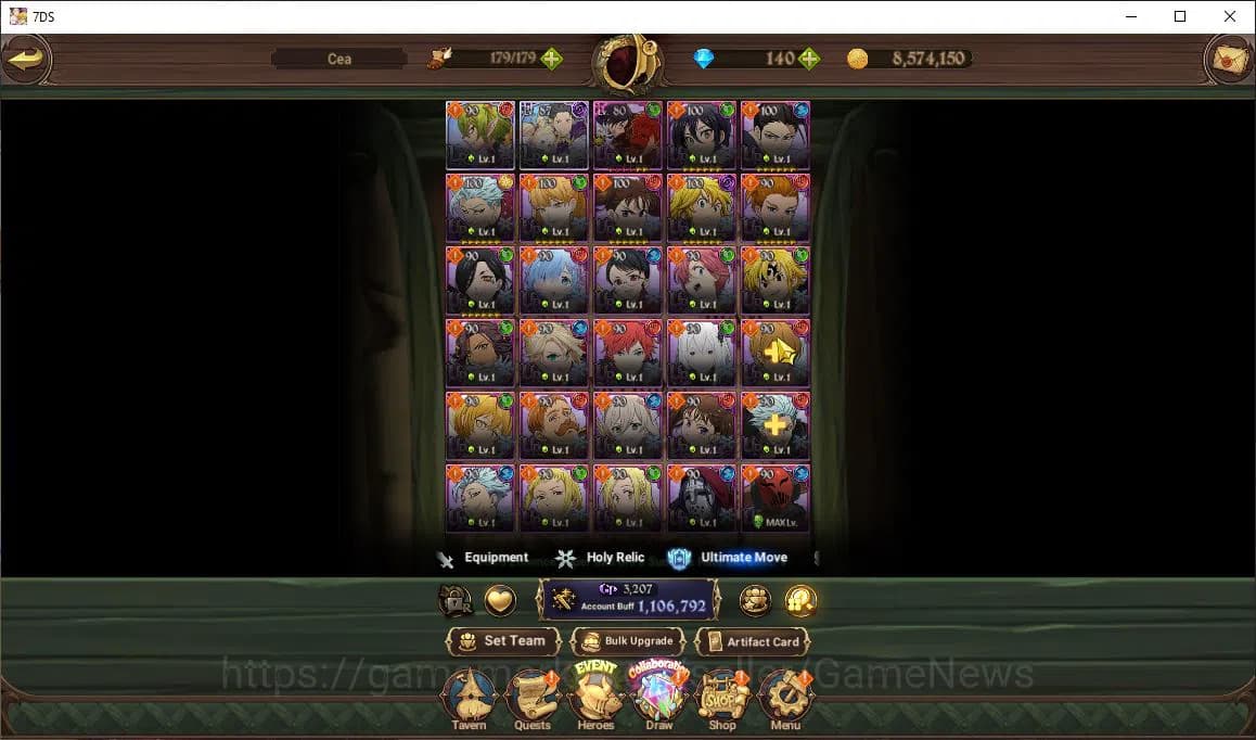 The Seven Deadly Sins: Grand Cross Accounts Global |1,1M CC|Chapter 4+140 Dm|2 LR+4 UR+Collab image 13