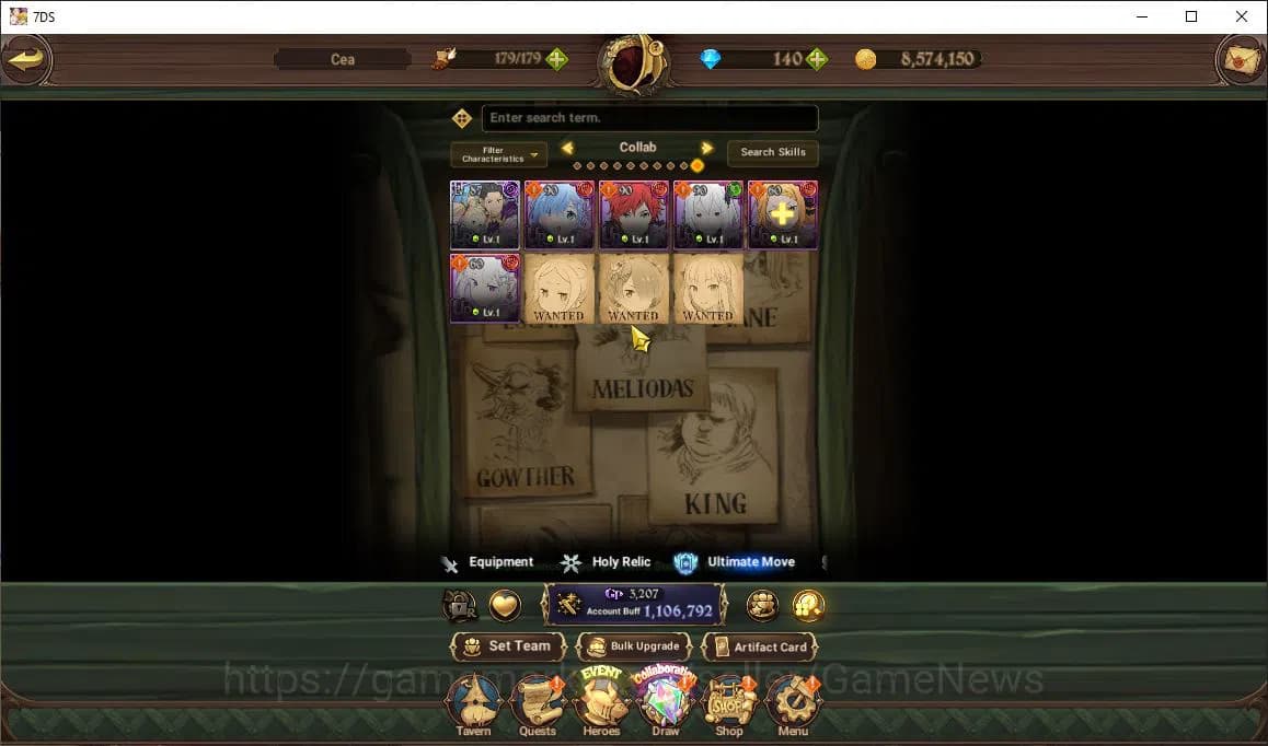 The Seven Deadly Sins: Grand Cross Accounts Global |1,1M CC|Chapter 4+140 Dm|2 LR+4 UR+Collab image 14