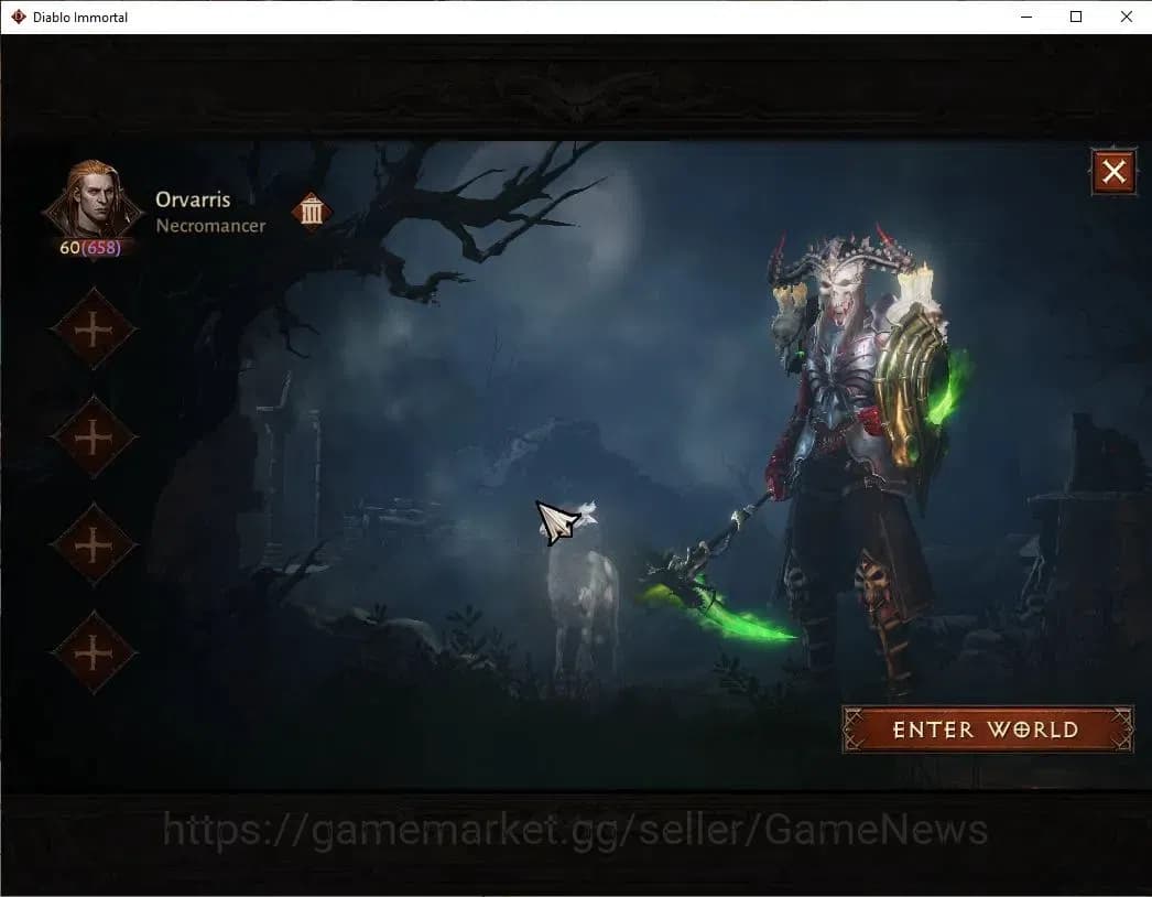 Diablo Immortal Accounts SEA - Verathiel|CS ON|Lv60(658)|Necromancer|CR 38K image 1