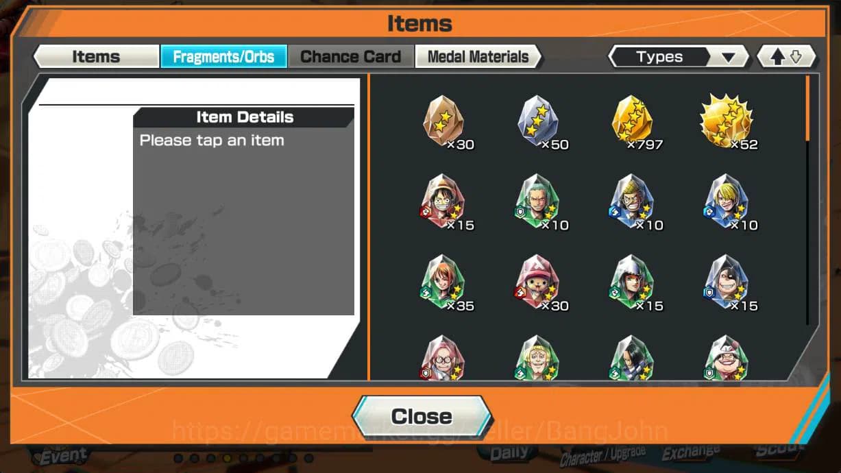 One Piece Bounty Rush Accounts GLOBAL | EX2 | MAX 1 | oden, Fujitora ISSHO, VEGAP image 13