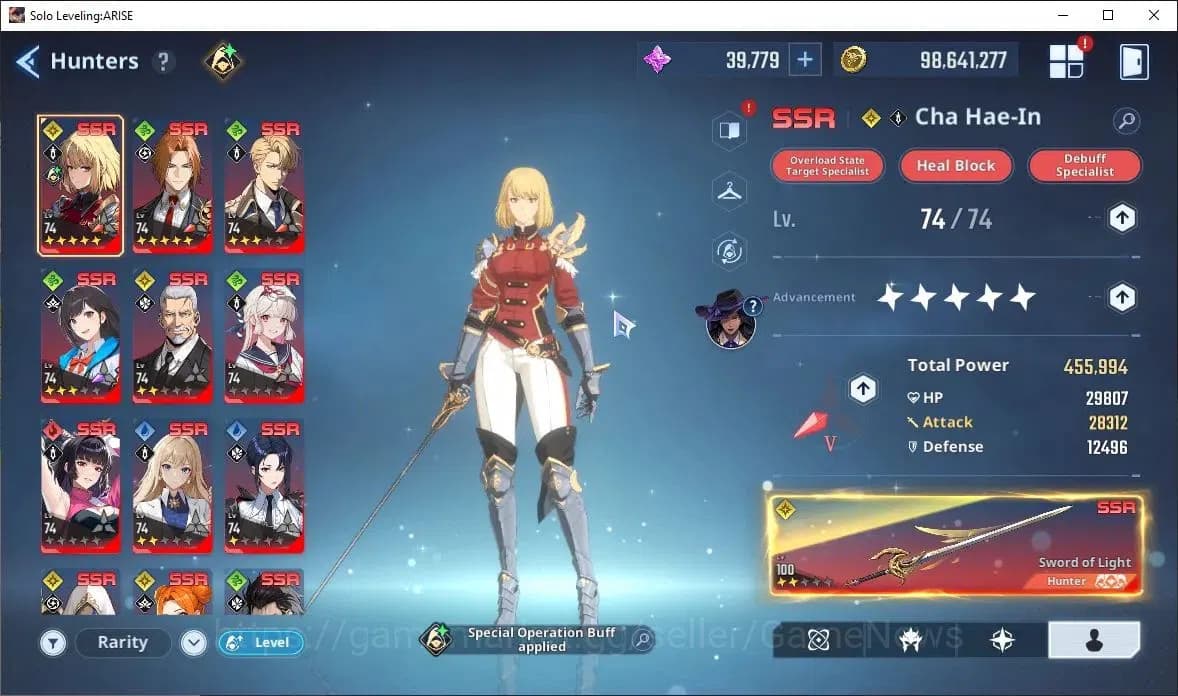 Solo Leveling: ARISE Accounts Lv74 1819M Pwr|LennartA3,+Sign,ReijiA5+Sign,Hae In image 4